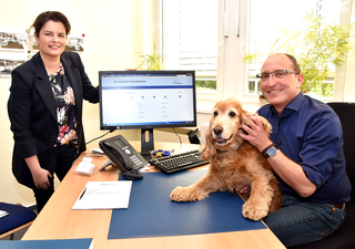 Maren Wulf (Produktmanagerin, GovConnect), Christian Hallanzy (Fachdienstleiter B&uuml;rgerb&uuml;ro, Gemeinde Ganderkesee)